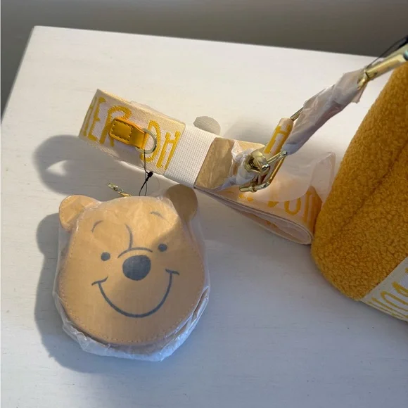 Disney Winnie the Pooh Yellow Fleece Kids Bagback